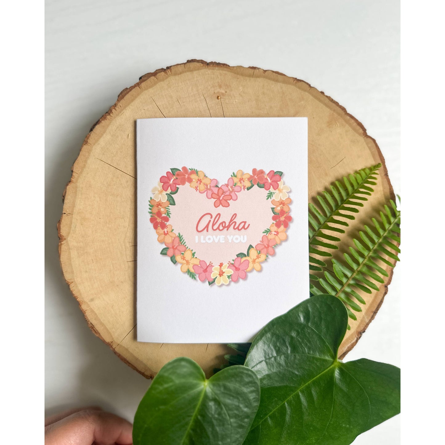 Hibiscus Heart - Greeting Card