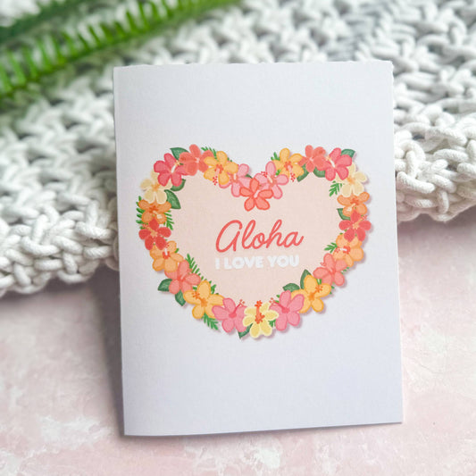 Hibiscus Heart - Greeting Card
