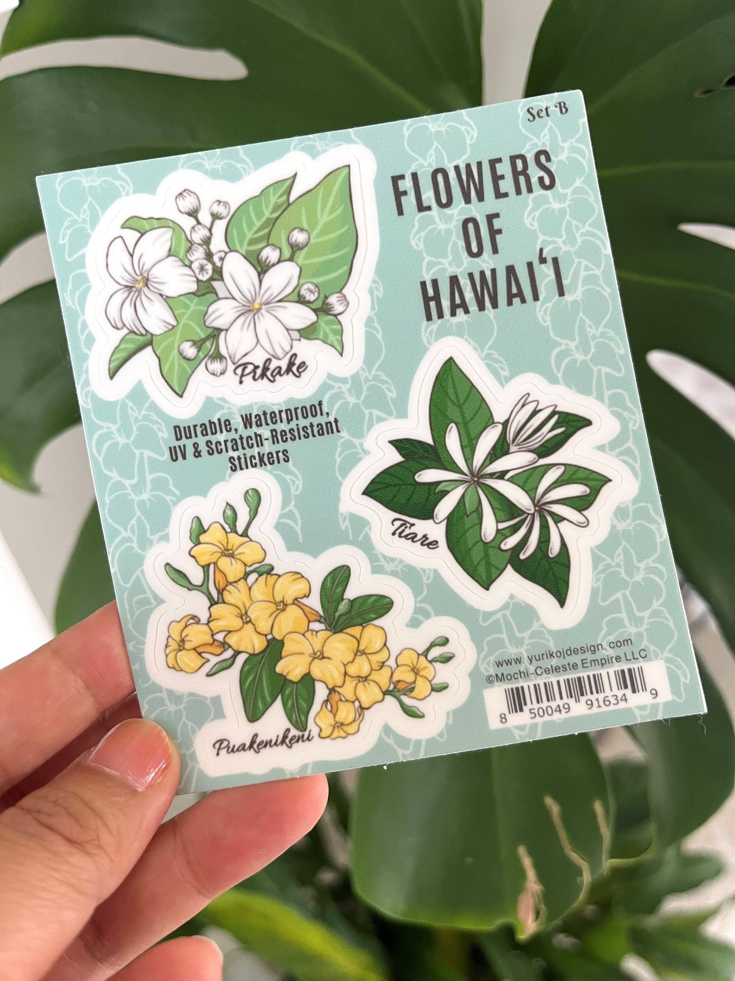 Flowers of Hawai'i Sticker Sheet SET B