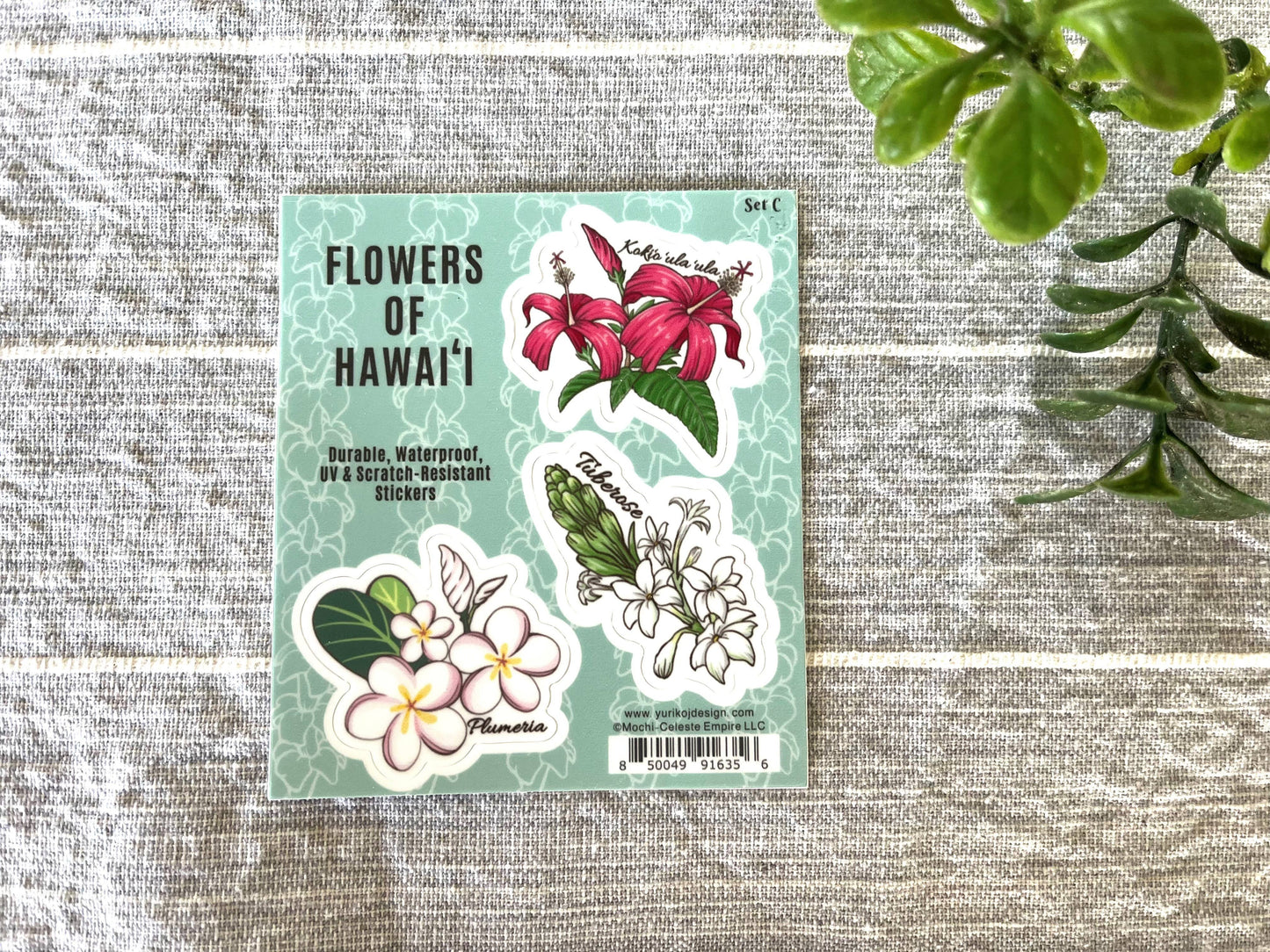 Flowers of Hawai'i Sticker Sheet SET C