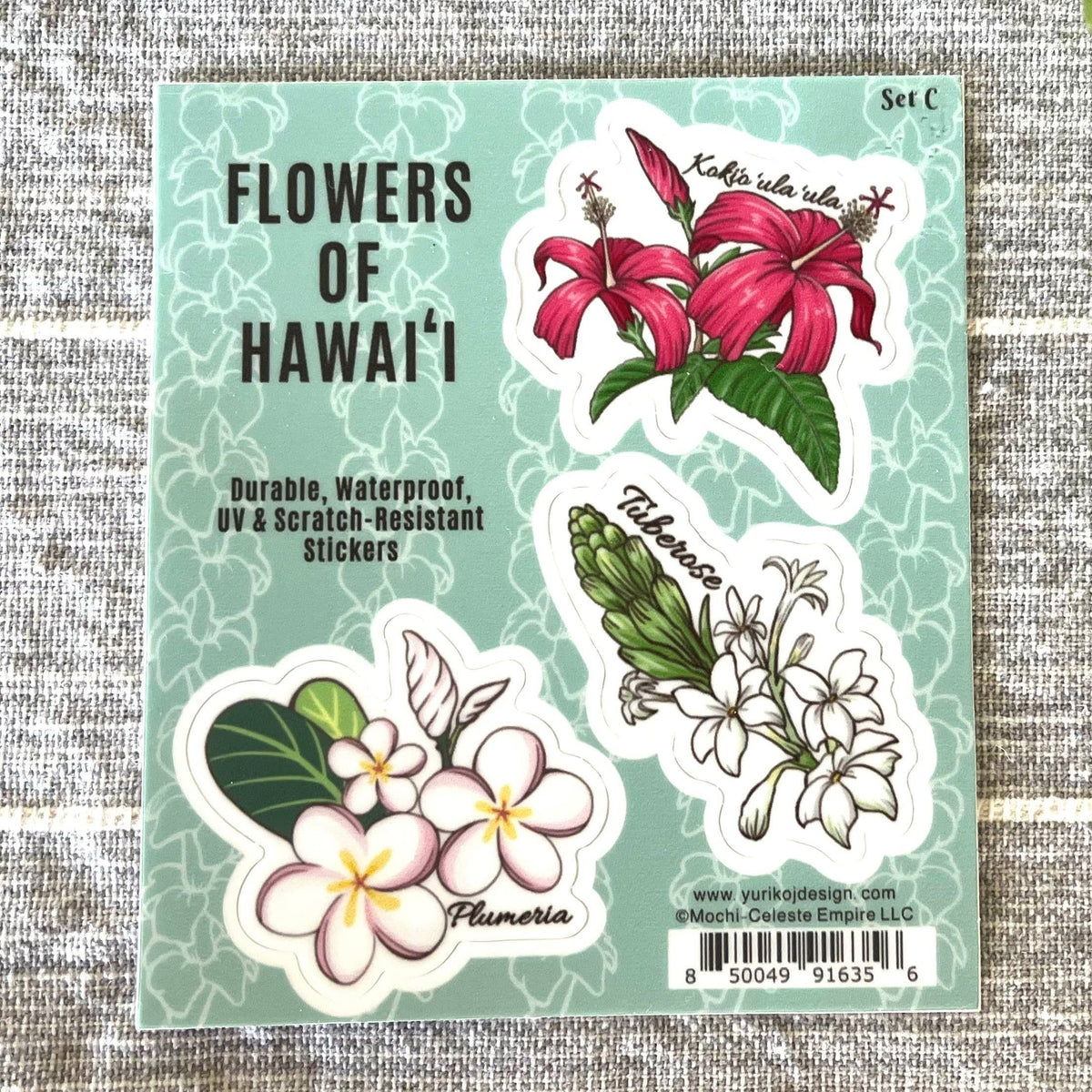 Flowers of Hawai'i Sticker Sheet SET C