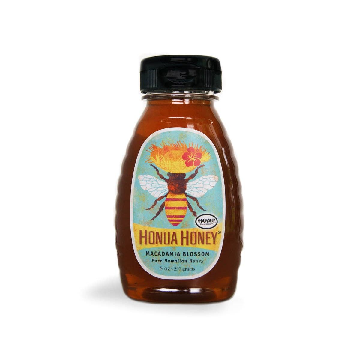 Case Of 8oz Macadamia Honey In Squeeze Jar