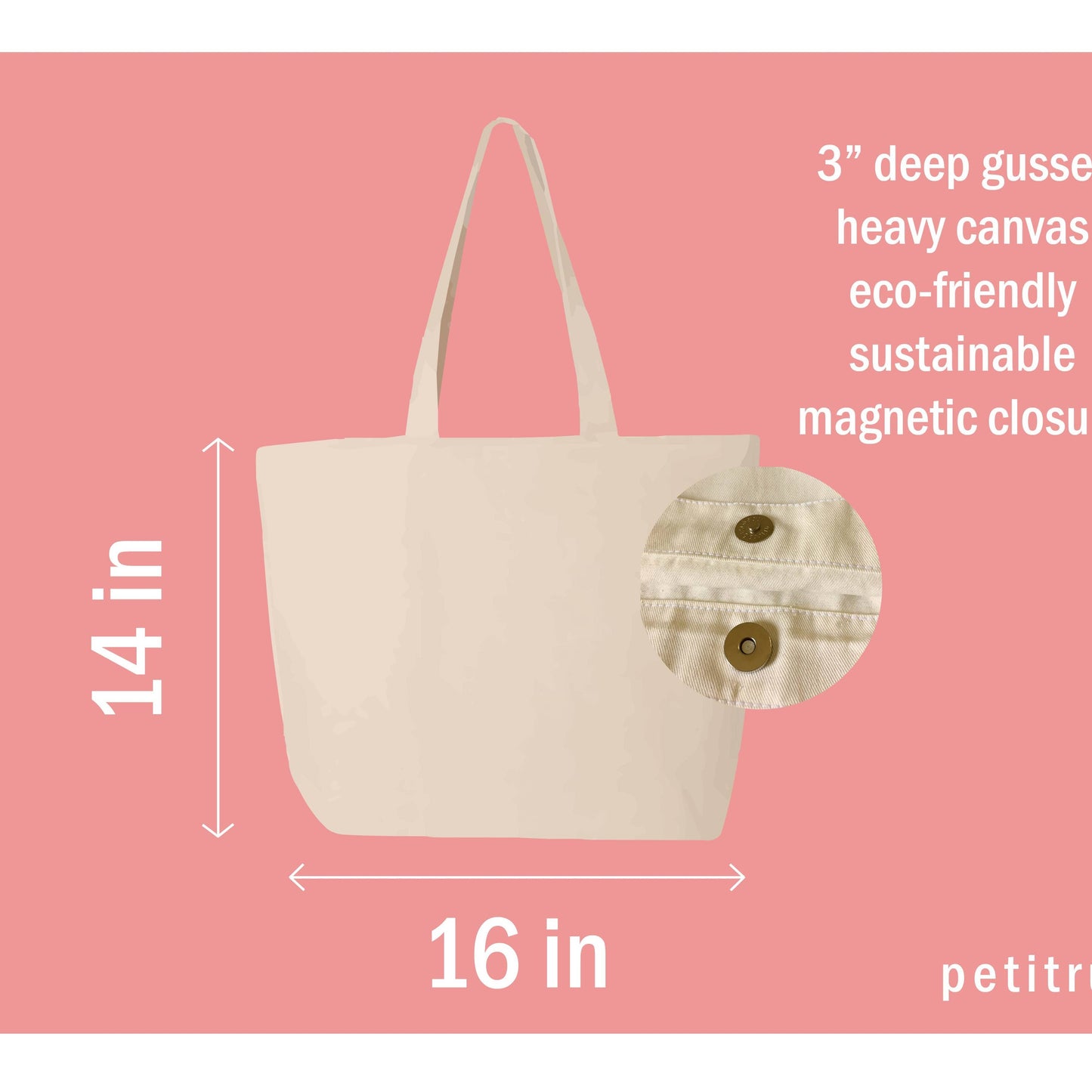 Summer Flower Canvas Tote