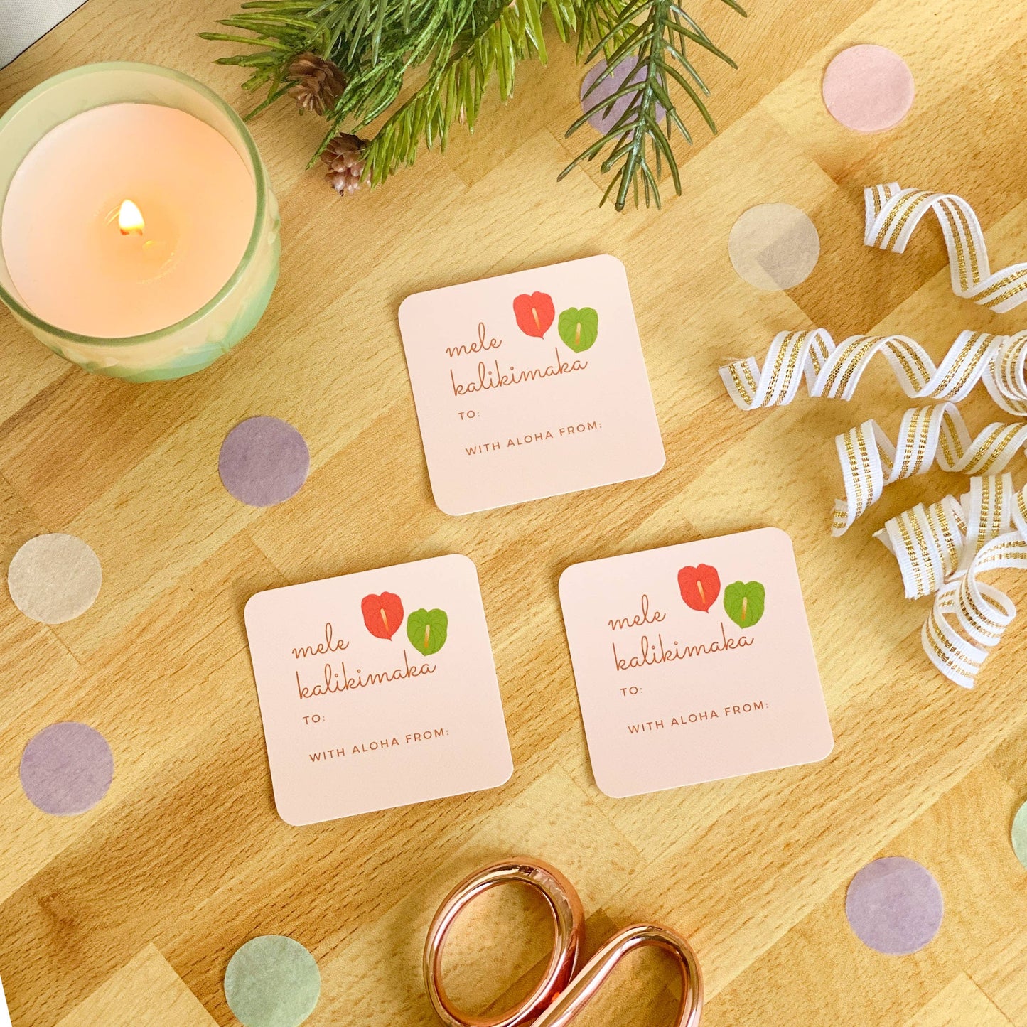 Anthurium Gift Tag Set