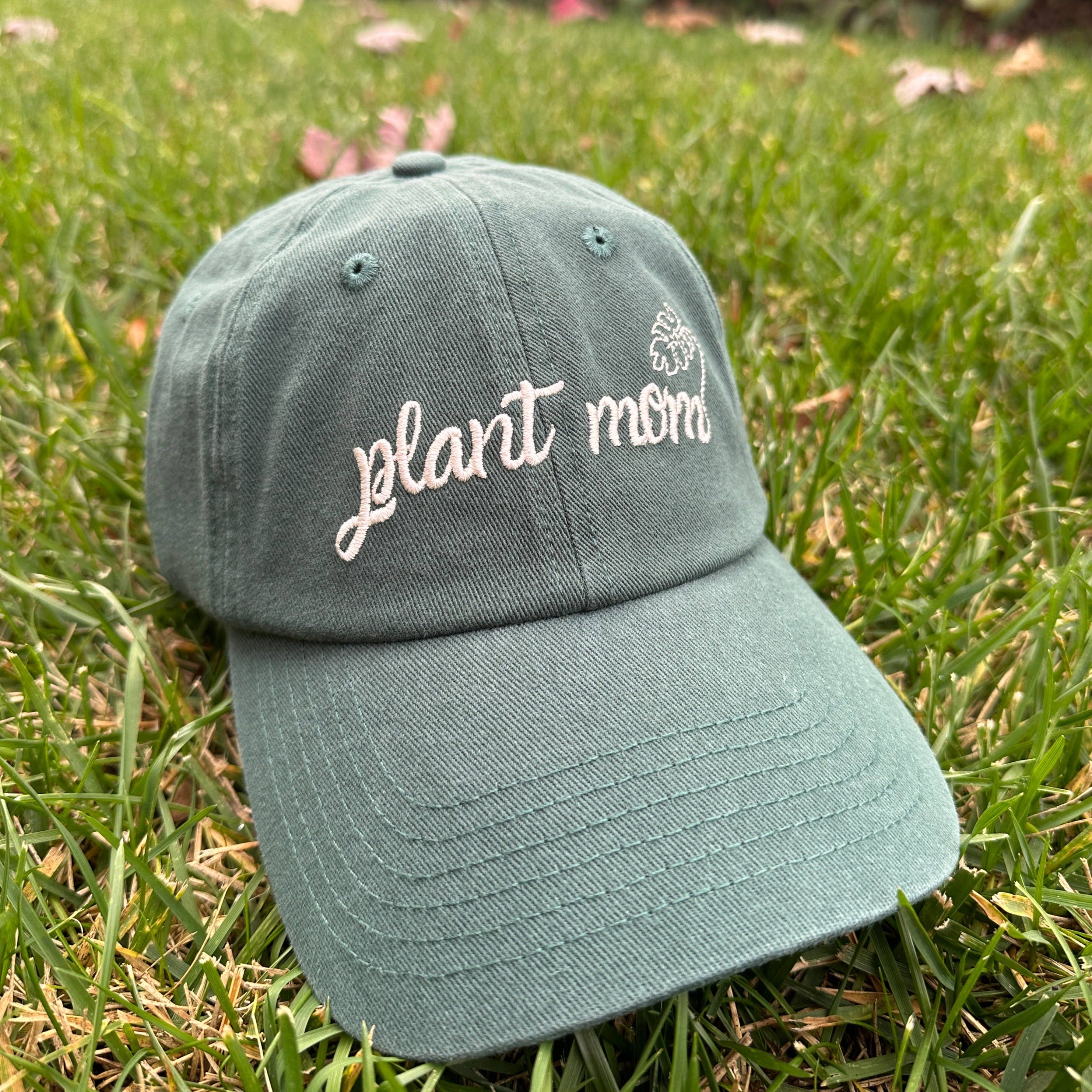 plant seeds idea hat Plant Mom Hat Off-White