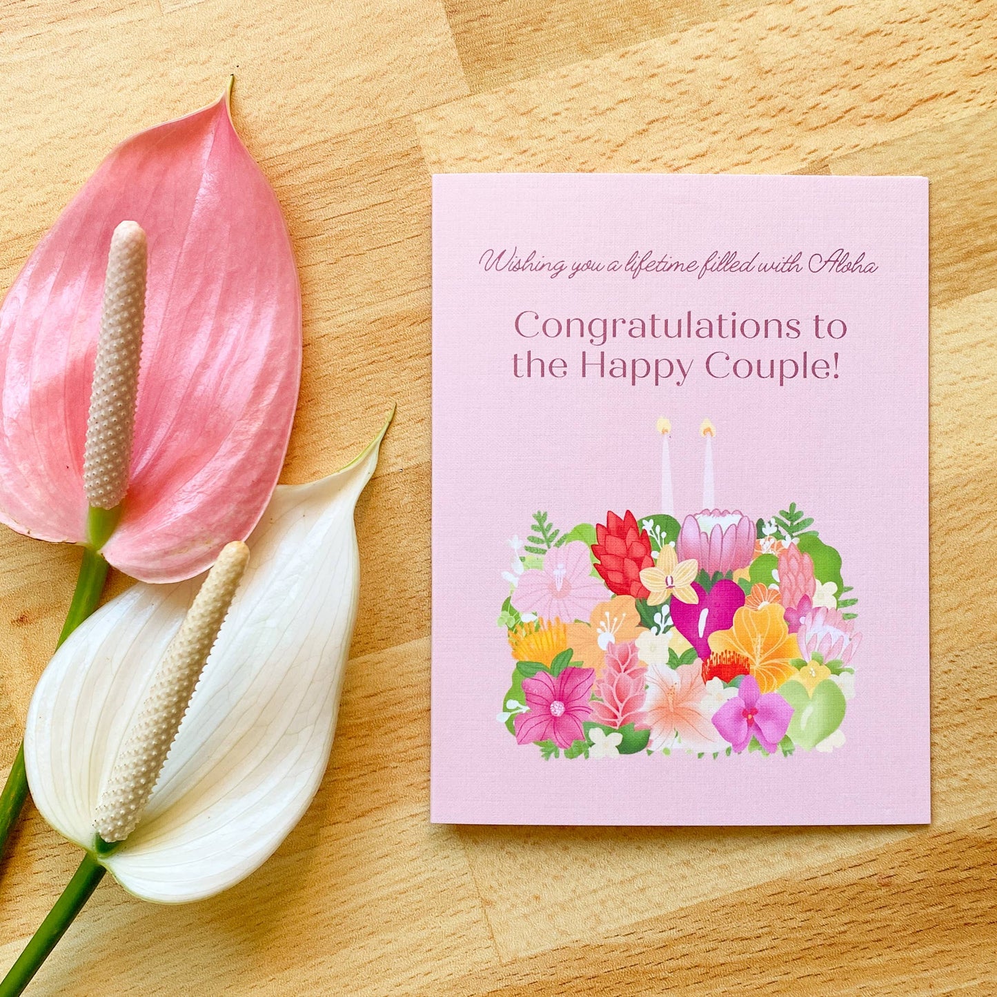 Hawaiian Wedding Cake Card