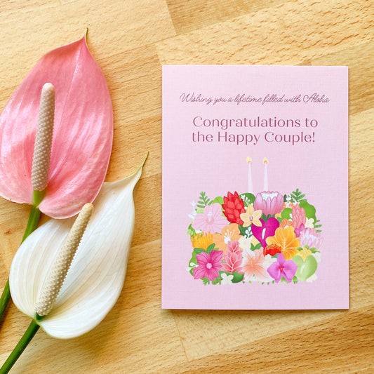 Hawaiian Wedding Cake Card