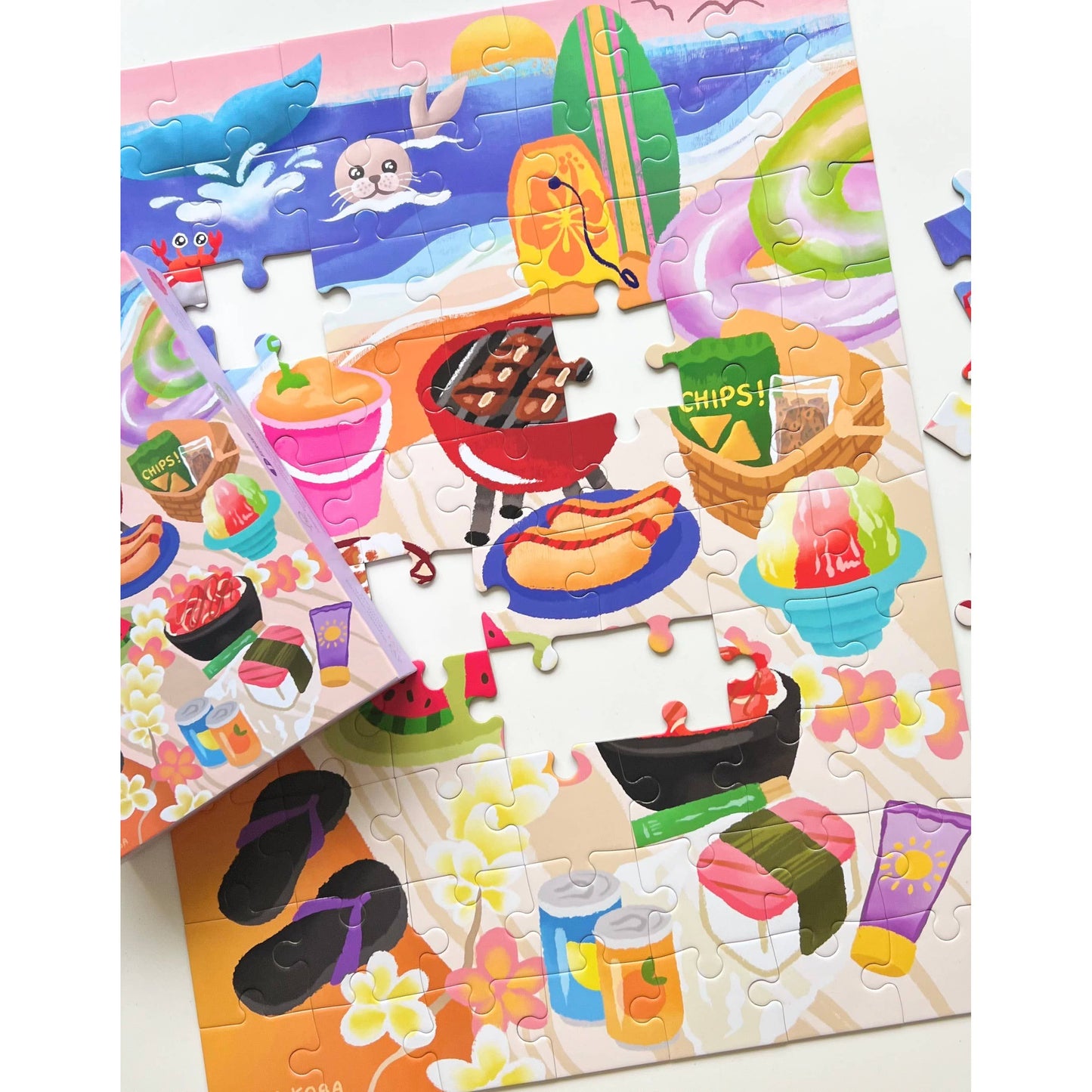Perfect Beach Day - kids 70 piece puzzle