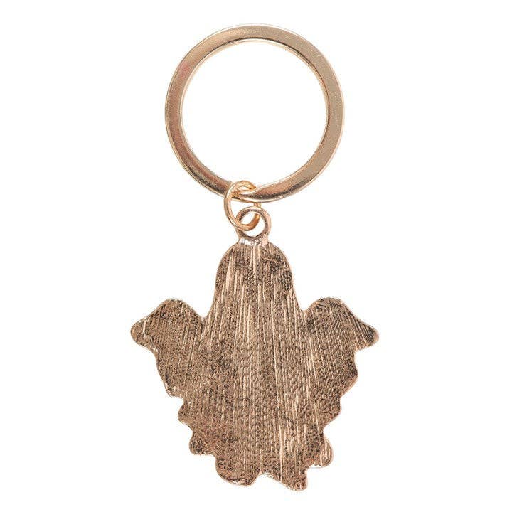 Spooky Season Groovy Ghost Halloween Keyring