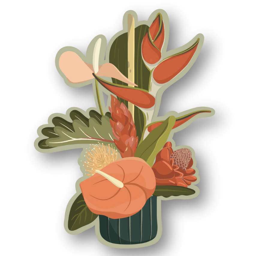 Floral Arrangement Sticker