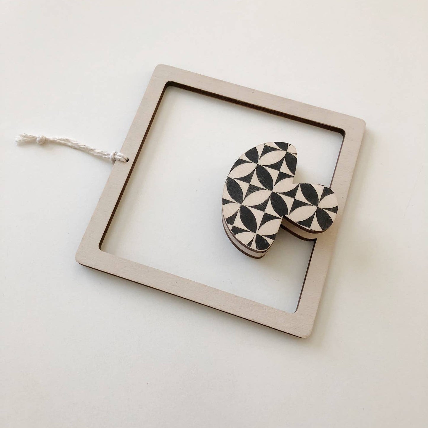 Framed Petals Mushroom Square