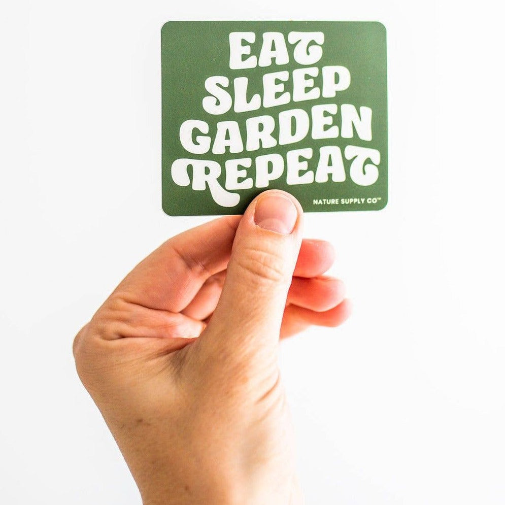 Eat, Sleep, Garden, Repeat Sticker