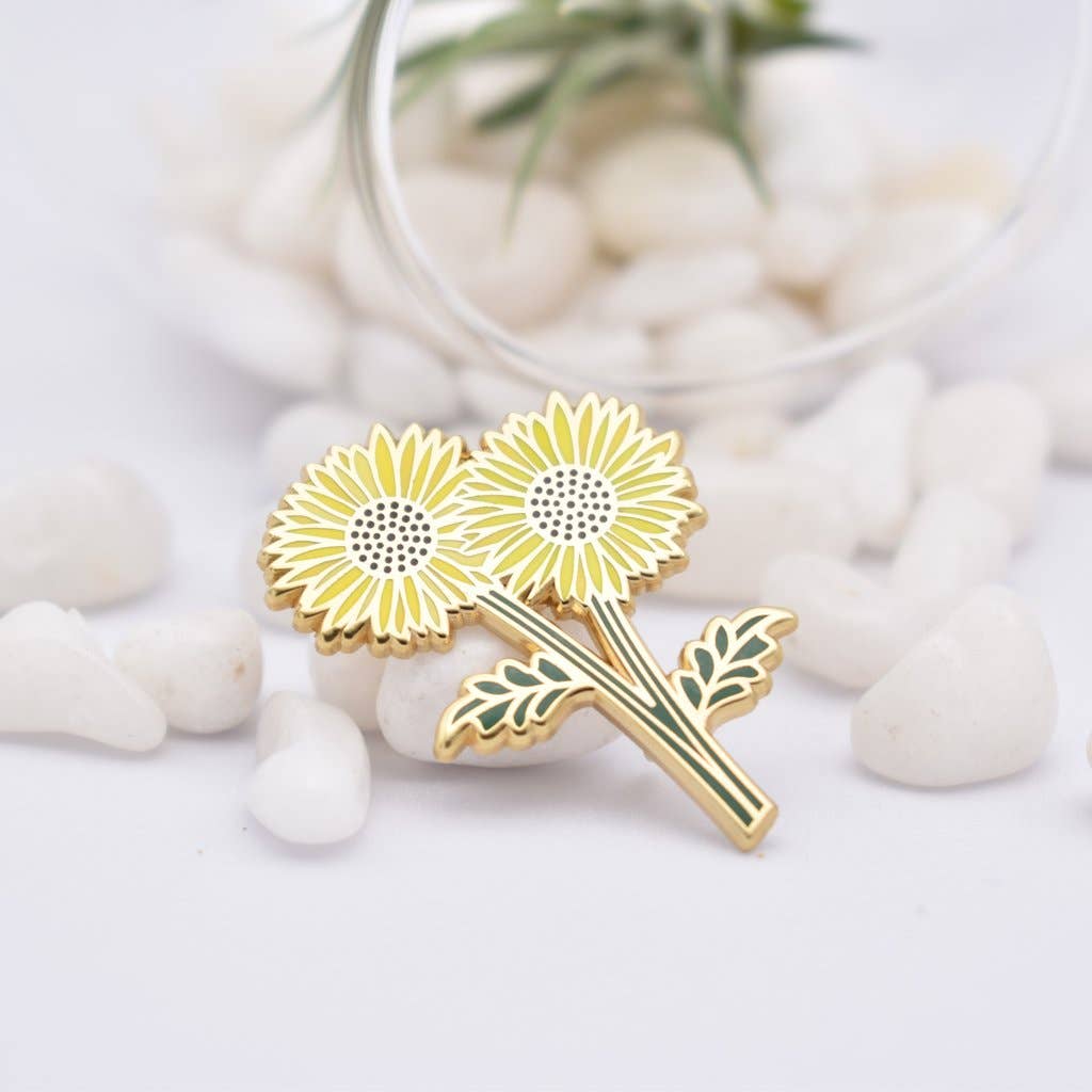 Sunflower Hard Enamel Pin