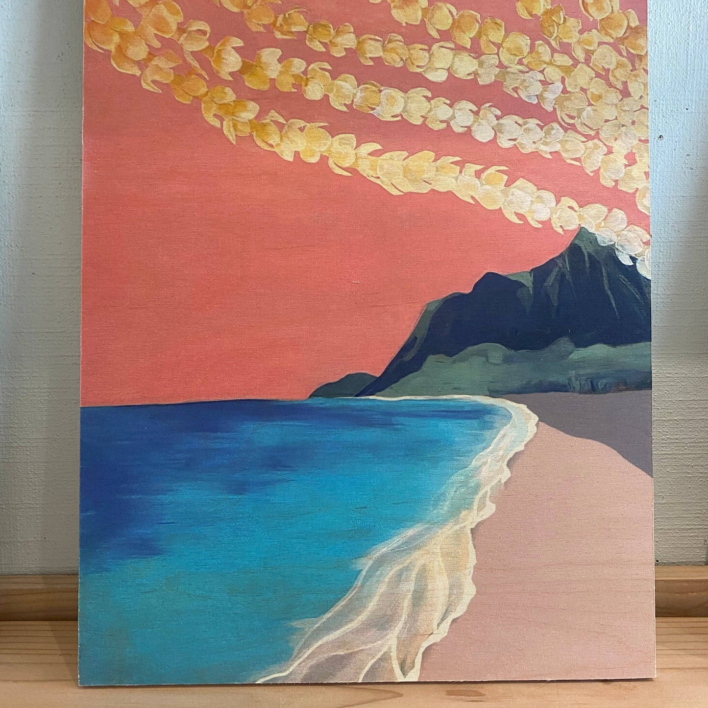 Puakenikeni Skies Wood Art Print