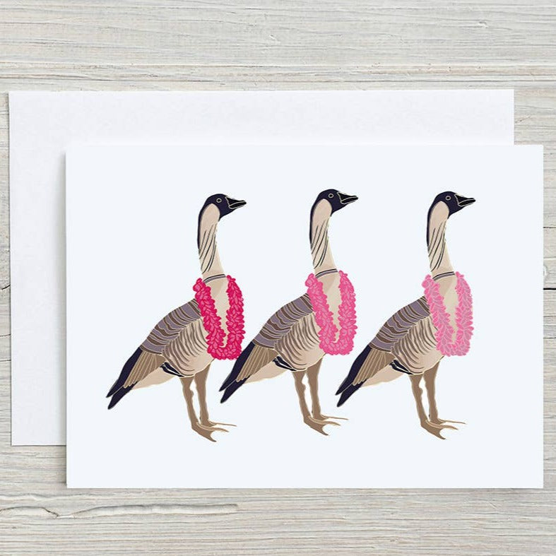 Nene in Lei Greeting Card