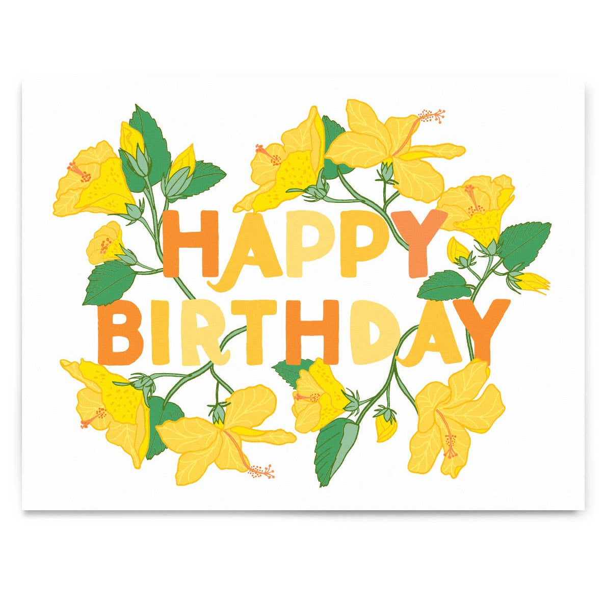 Birthday Yellow Hibiscus