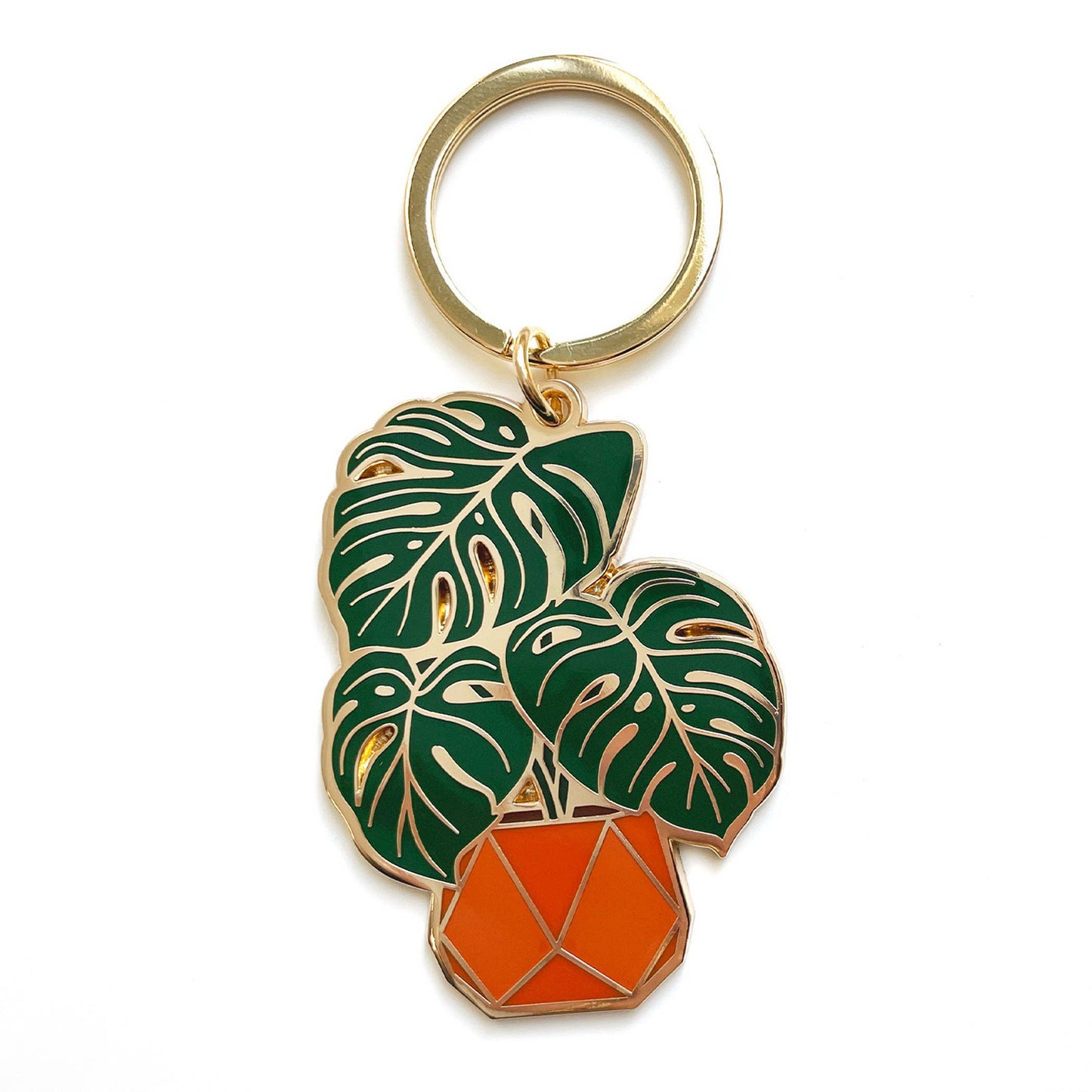 Monstera Plant Keychain