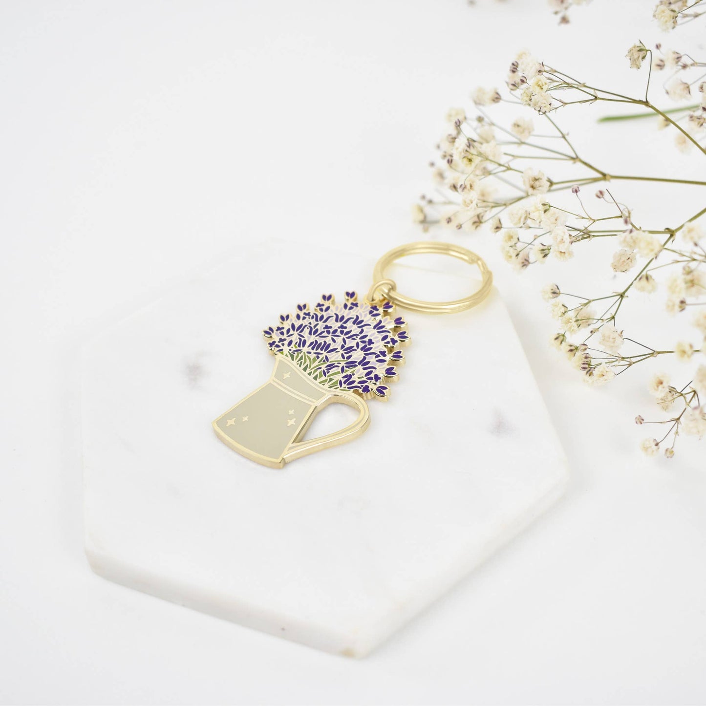 Lavender Keychain