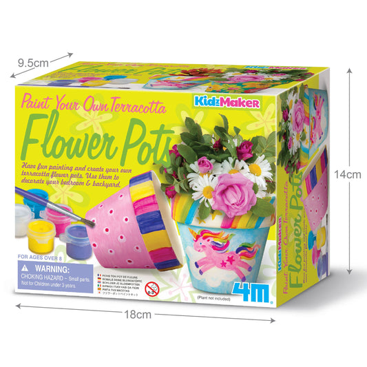 4M Paint Your Own Flower Pots