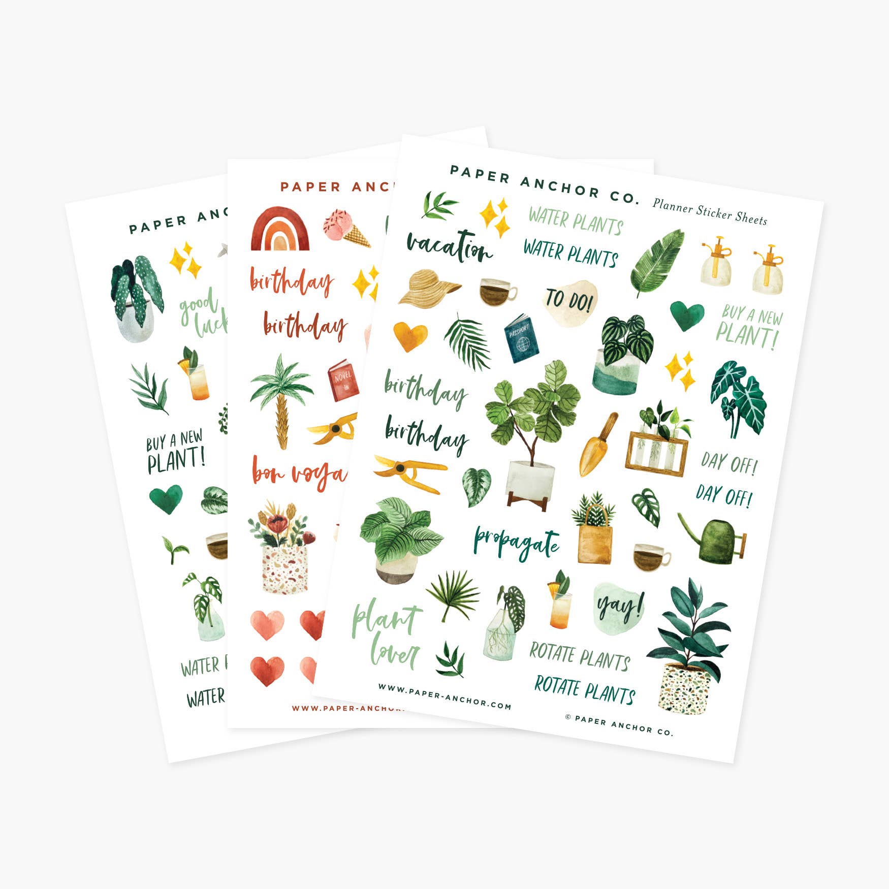 Plant Lovers Planner Stickers