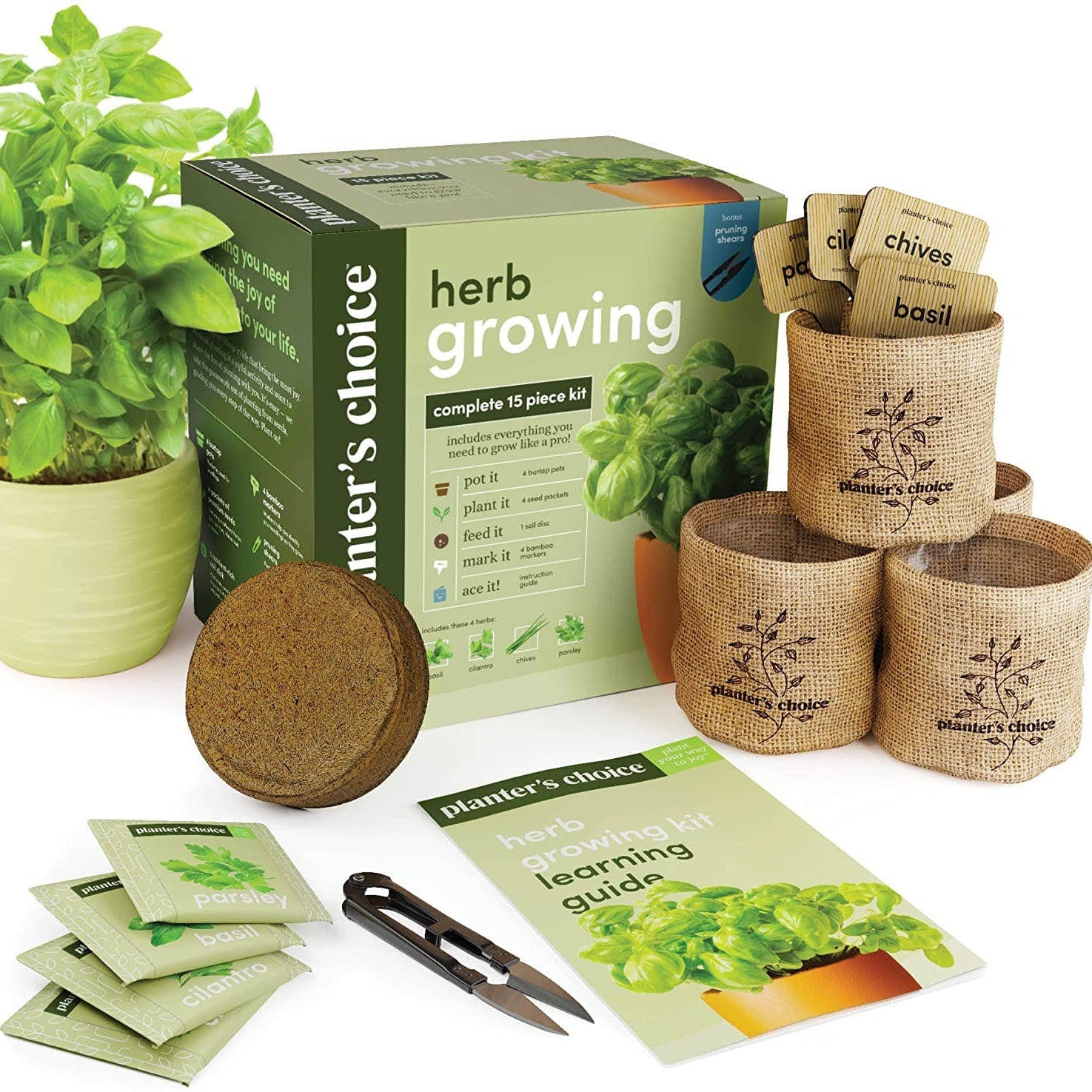 Indoor store Herb Garden Kit + Pots