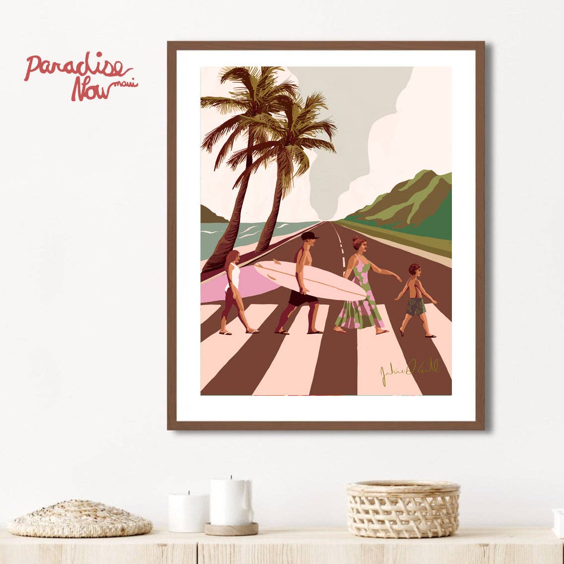 Beach Road Art Print