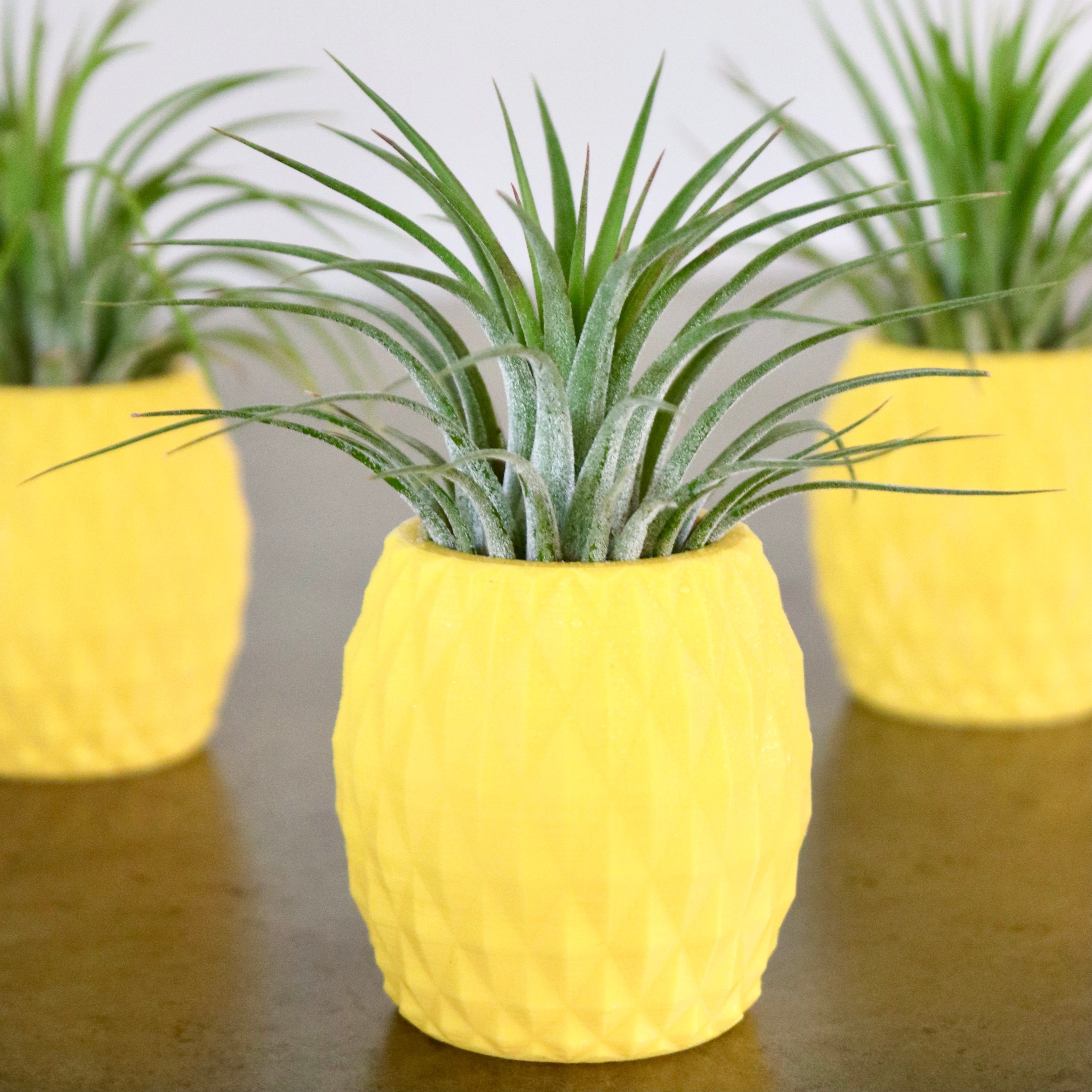 copper pineapple plant pot TrueZoo Pineapple Planter, Yellow