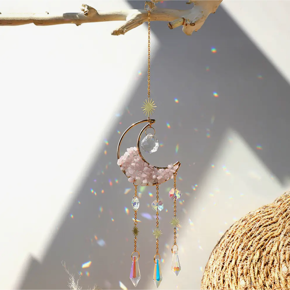 Crystal Moon Suncatcher
