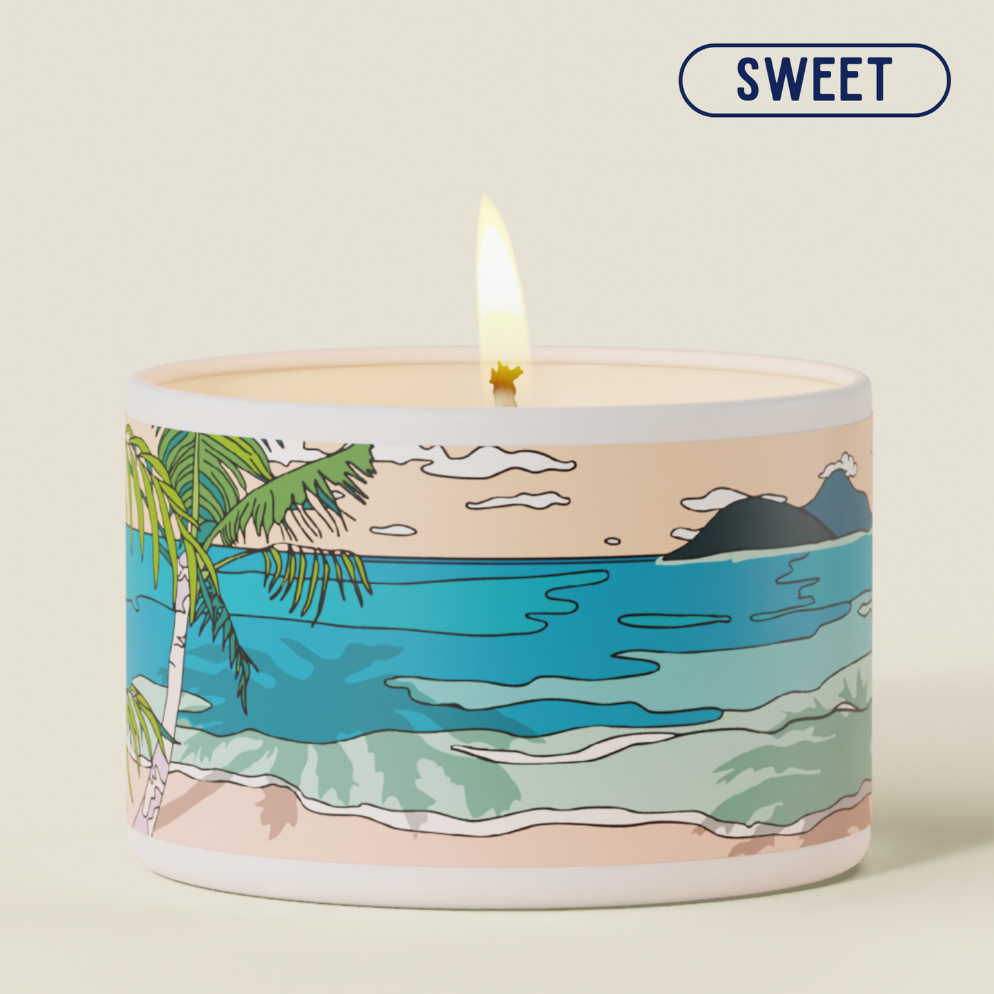 Lanikai Beach Candle