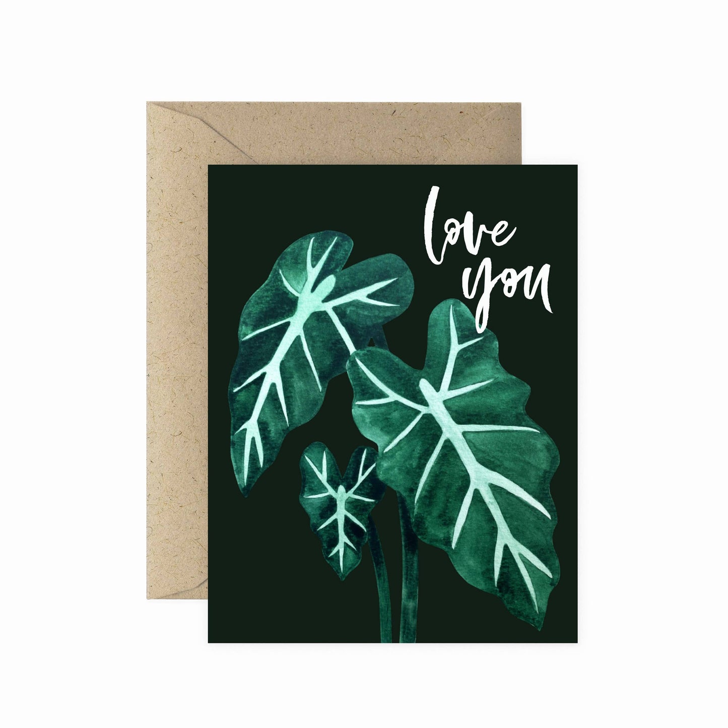 Love You Alocasia Greeting Card