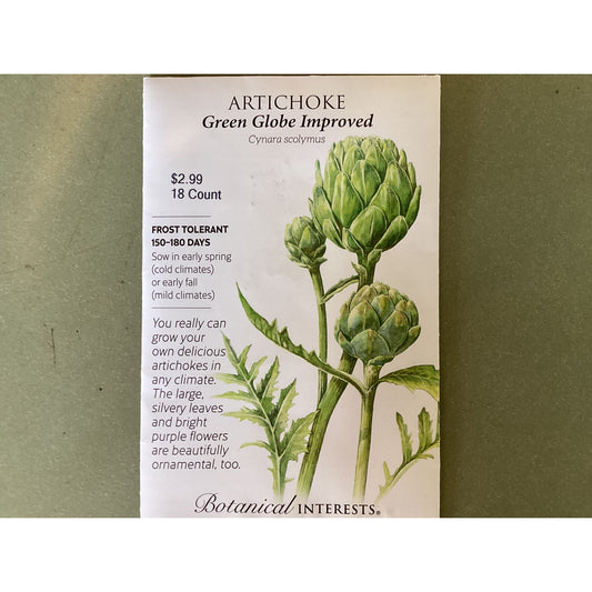 Artichoke, “Green Globe Improved”, Seeds