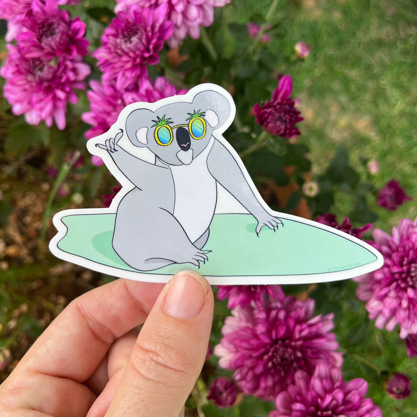 Surfing Koala Sticker