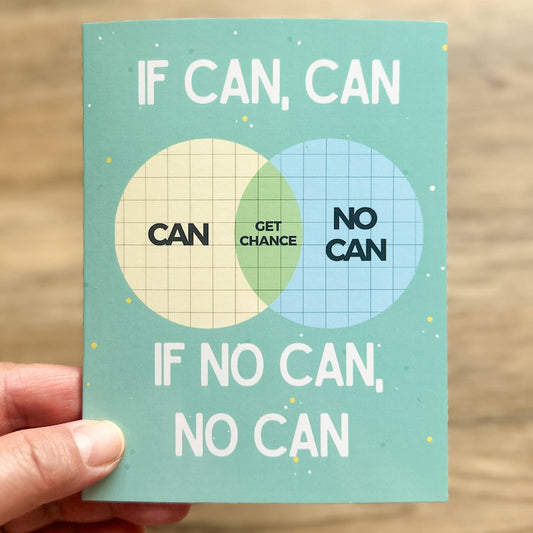 If Can, Can Venn Diagram - Greeting Card