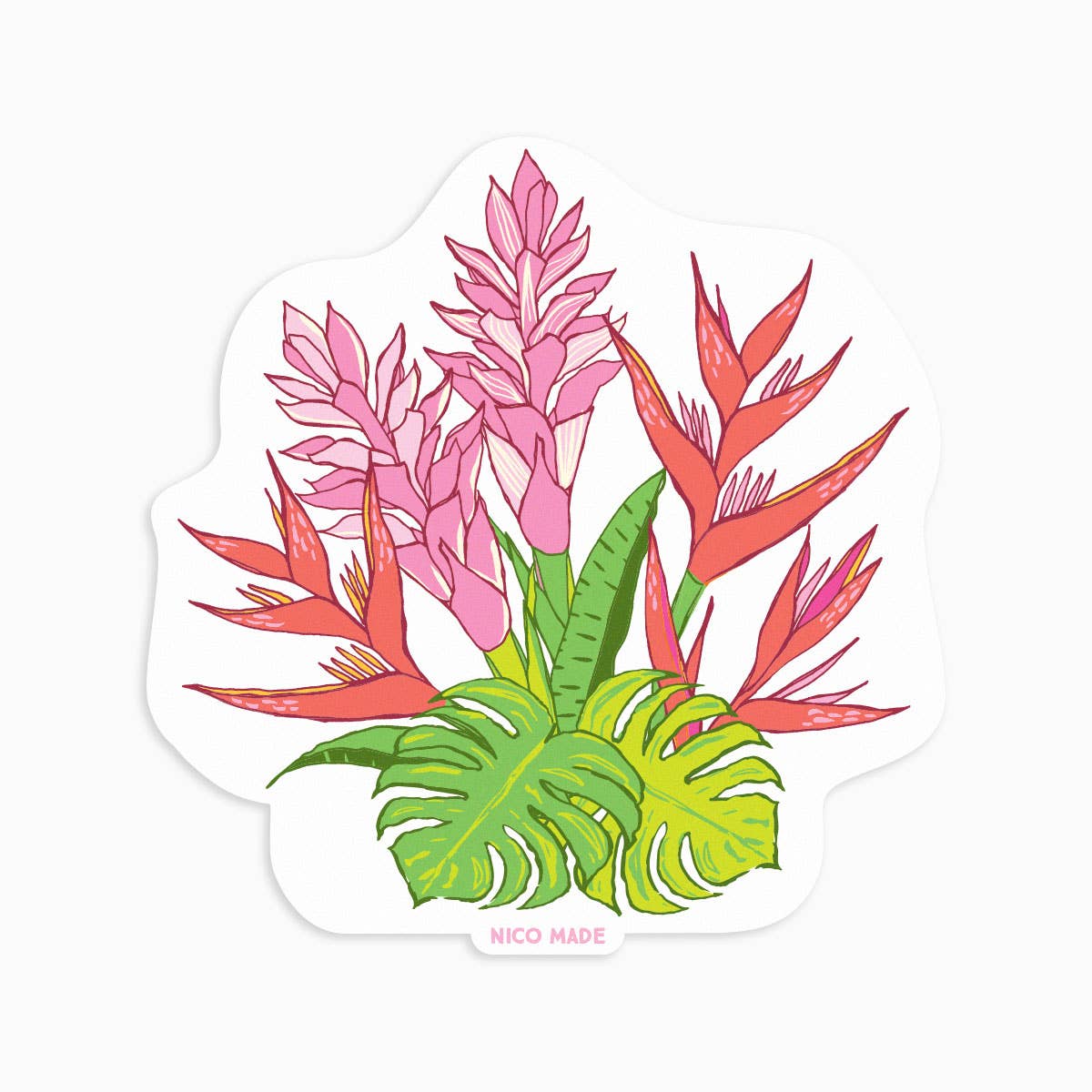 Heliconia - Sticker