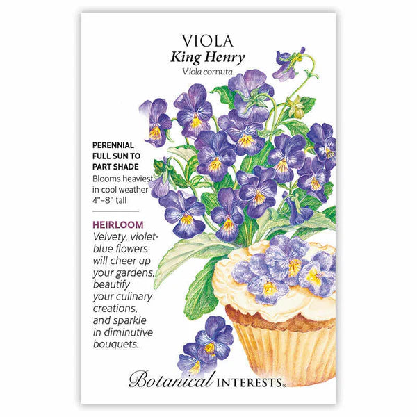 Viola seeds, "King Henry"