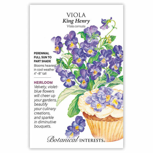 Viola seeds, "King Henry"