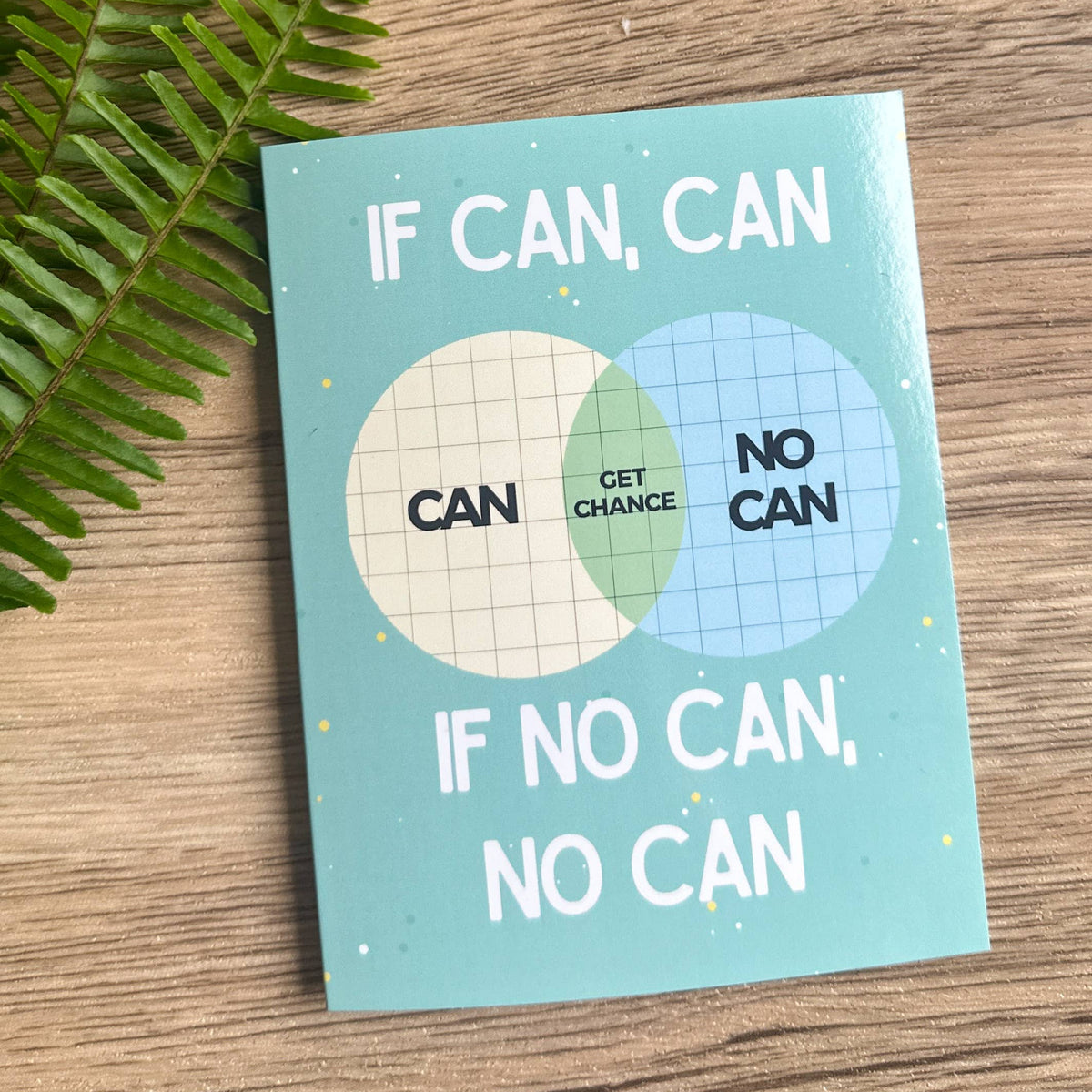 If Can, Can Venn Diagram - Greeting Card