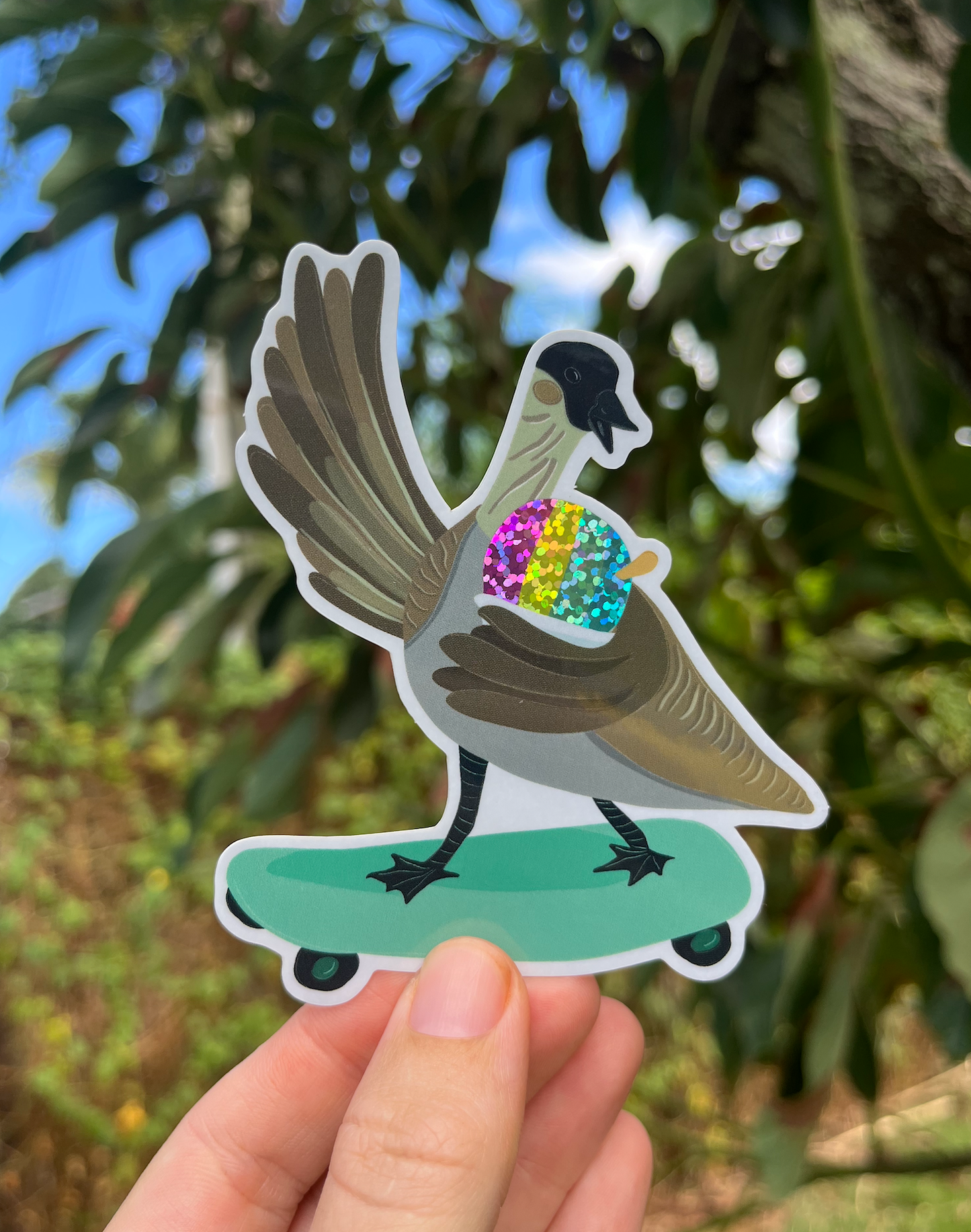 Skating Nene Sticker