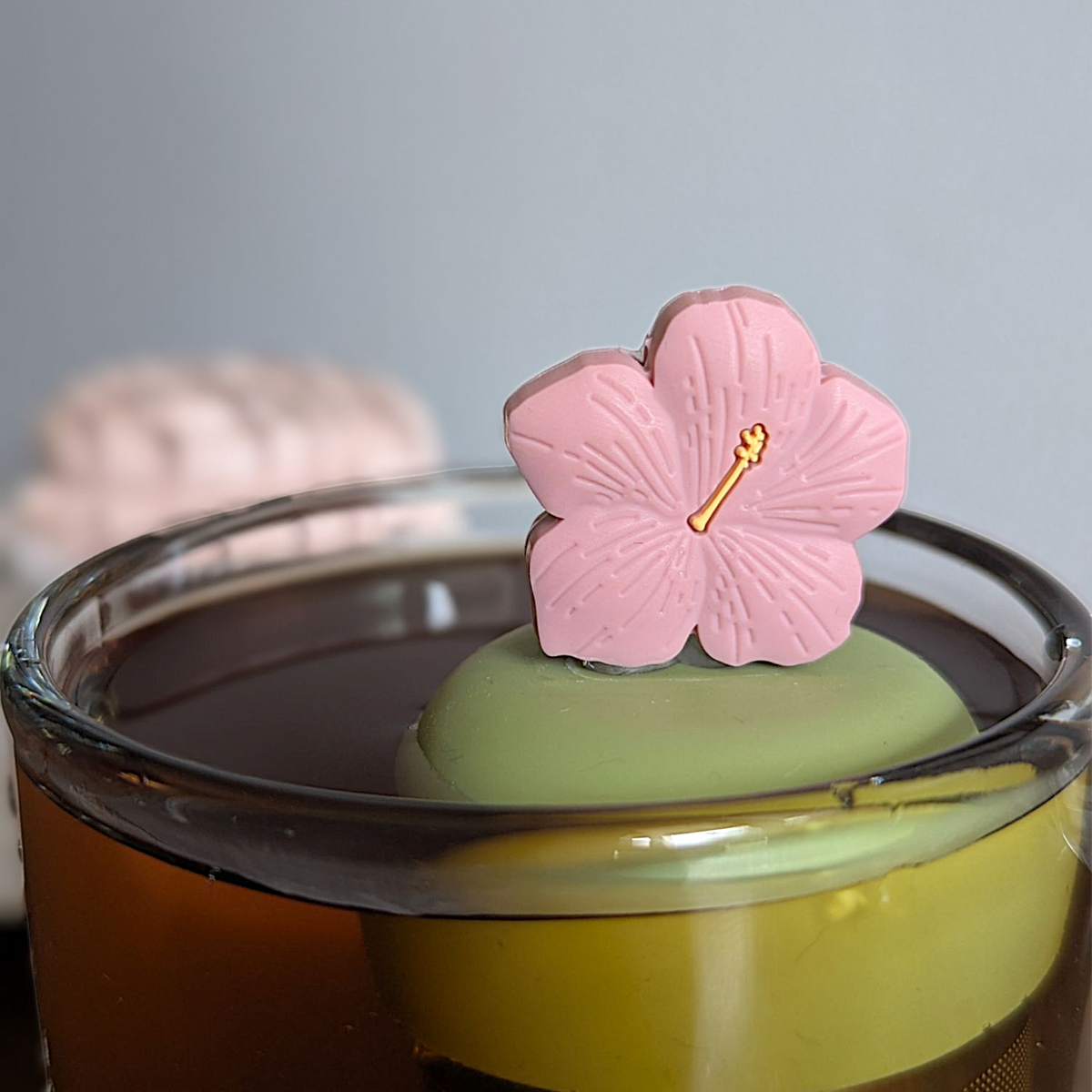 Floating Tea Infuser — Pink Hibiscus
