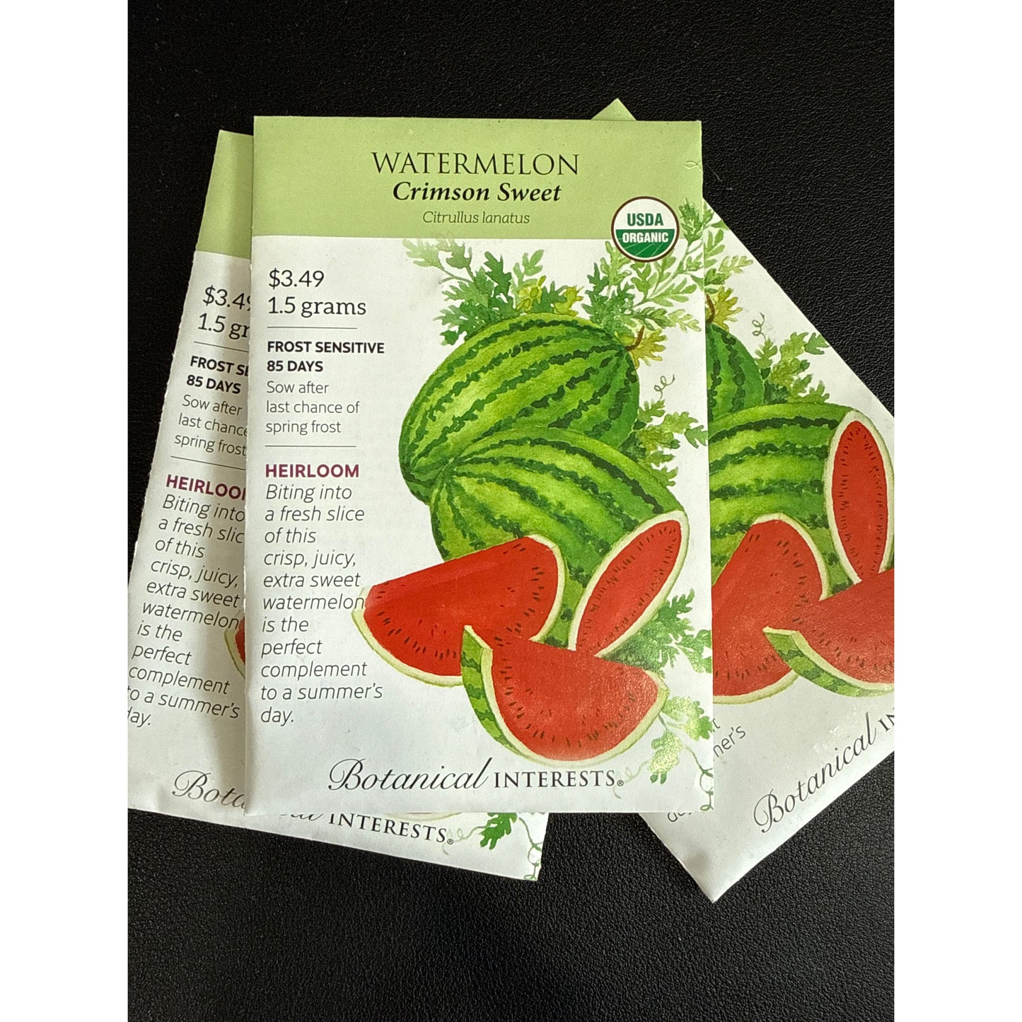 Watermelon seeds, "Crimson Sweet"