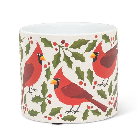 Small Cardinals & Holly Planter