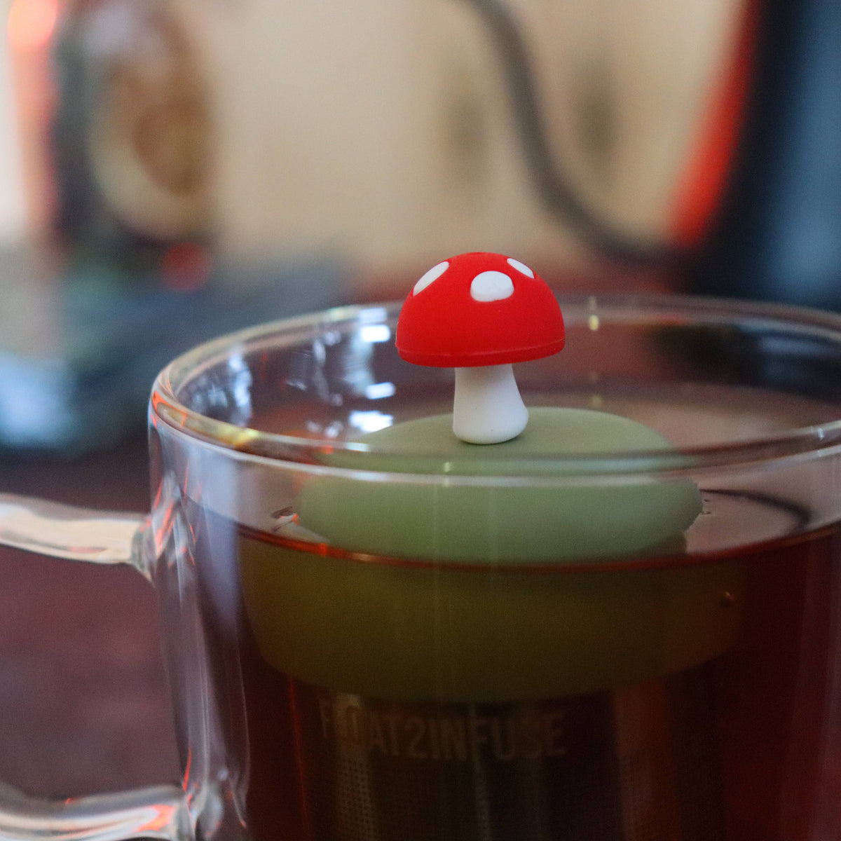 Floating Tea Infuser — Mushroom
