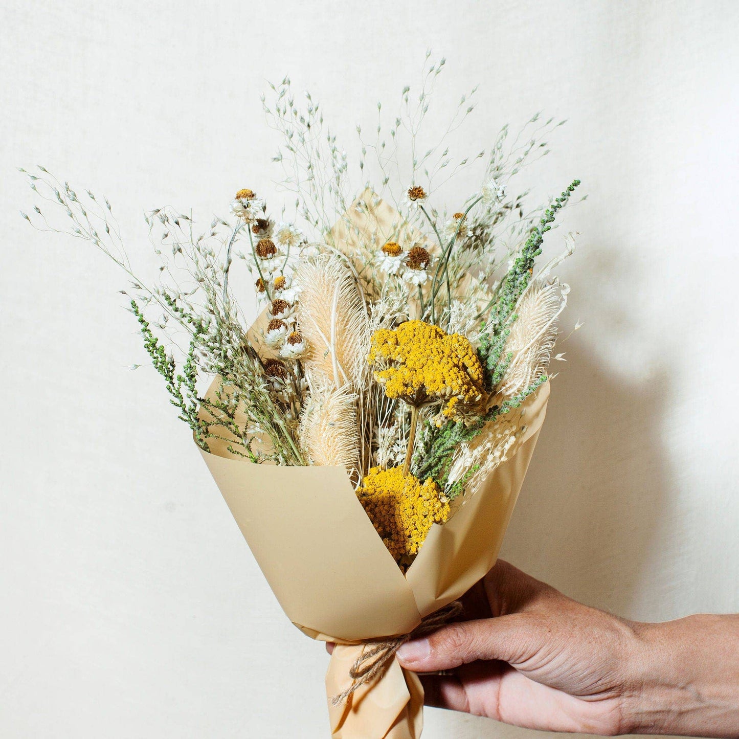 Yellow, White and Green Mini Bouquet