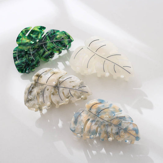 Monstera Leaf Claw Clip