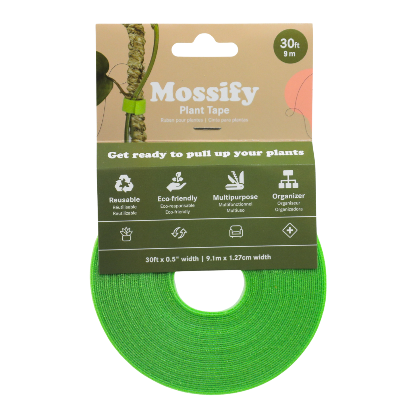 Reusable Plant Tape Pull Up & Support Indoor & Outdoor Plant