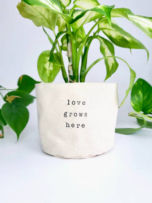 Canvas Plant Pot Cover