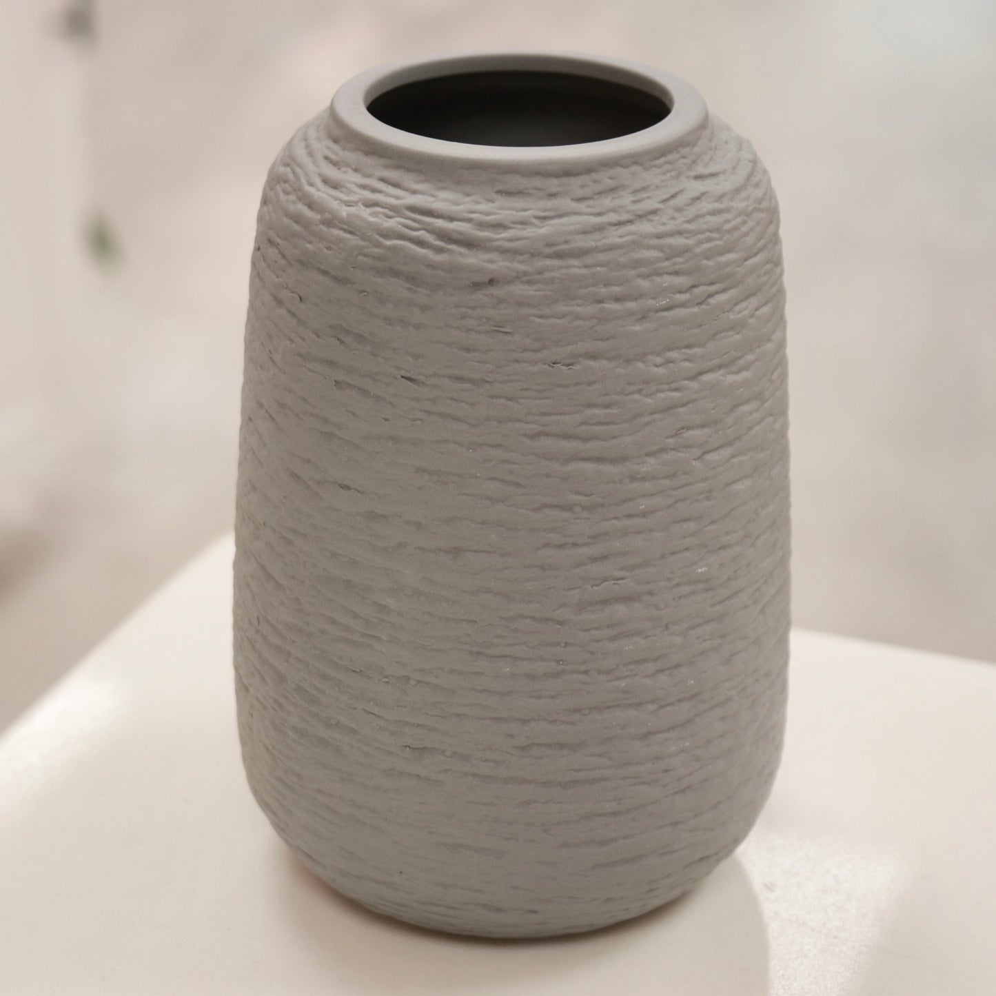 Textured Grey Vase