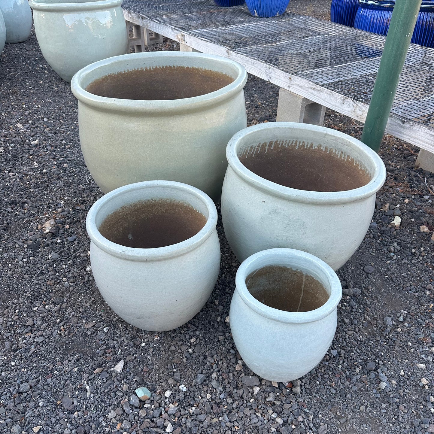 Havana White Ceramic Planter