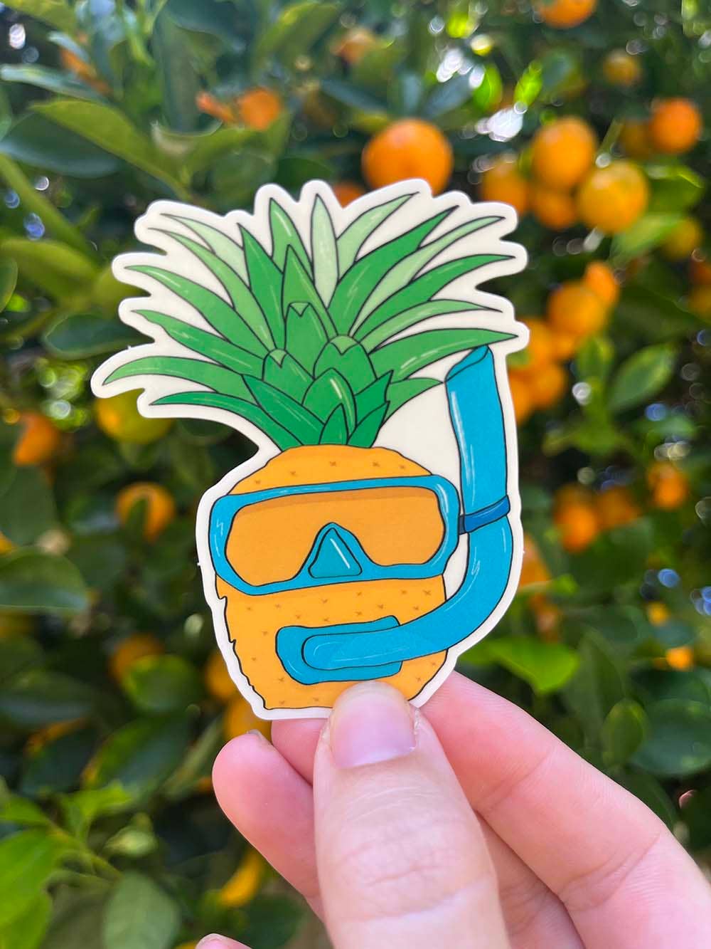 Vacation Pineapple Sticker