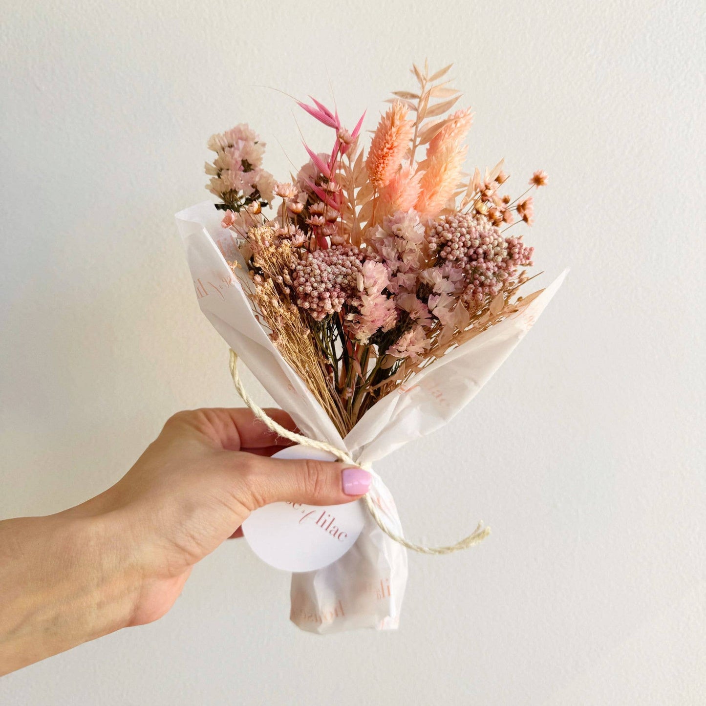 Ombre Dried Flower Mini Bouquet